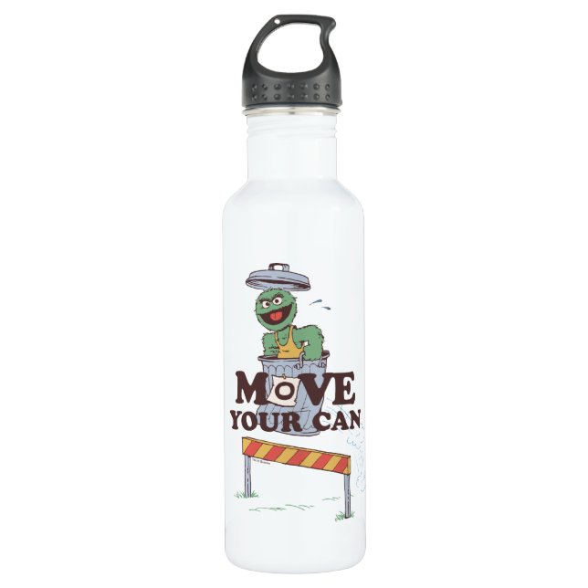 Bouteille D'eau Rue Sésame | Oscar the Grouch Move Your Can (Devant)