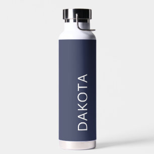 Bouteille D'eau Rustique Bleu Moderne Minimaliste Terre Tone Sport