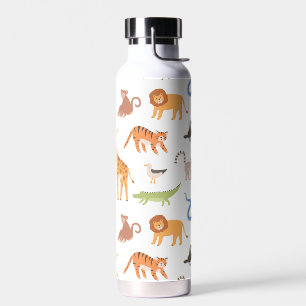 Bouteille D'eau Safari de la Jungle Tropical Animaux sauvages
