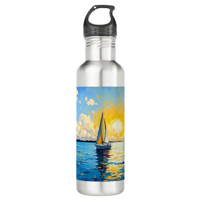 Bouteille D'eau Sailboat at Sunset (Devant)