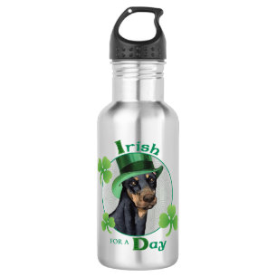 Bouteille D'eau Saint Patrick Doberman Pinscher