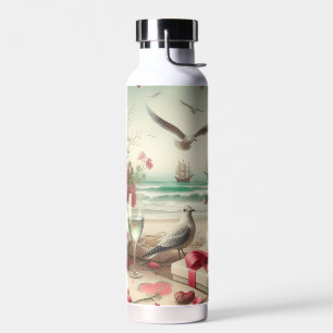 Bouteille D'eau Saint-Valentin côtière/nautique