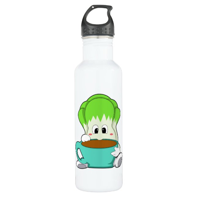 Bouteille D'eau Salade avec Coupe de café (Devant)