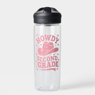 Bouteille D'eau Salut Cowboy Cowgirl de 2e année pour la rentrée s