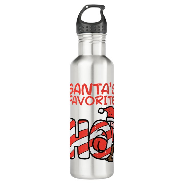 Bouteille D'eau Santas Favori Funny Naughty Noël Adulte Favori Noë (Devant)