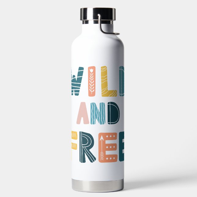 Bouteille D'eau Sauvage et libre (Droite)