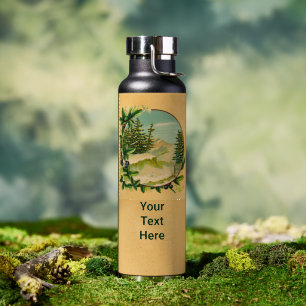 Bouteille D'eau Scène de montagne rustique