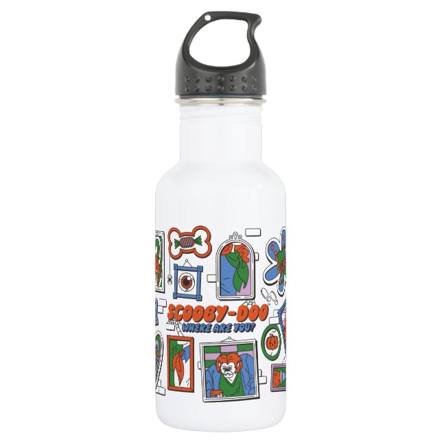 Bouteille D'eau Scooby-Doo Wall of Halloween Picture Frames (Devant)