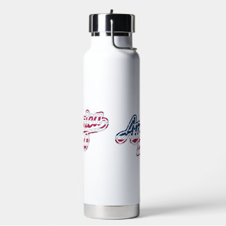 Bouteille D'eau Script de drapeau de l'Amérique 250 Semiquincenten
