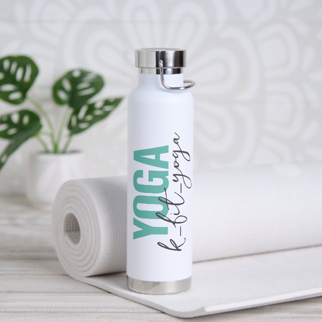 Bouteille D'eau Script de nom YOGA personnalisé (Yoga)