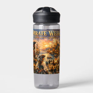 Bouteille D'eau Semaine des pirates de Jamaïque autocollant port y