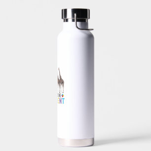 Bouteille D'eau Sensibilisation sur l'autisme Cute Giraffe Animal