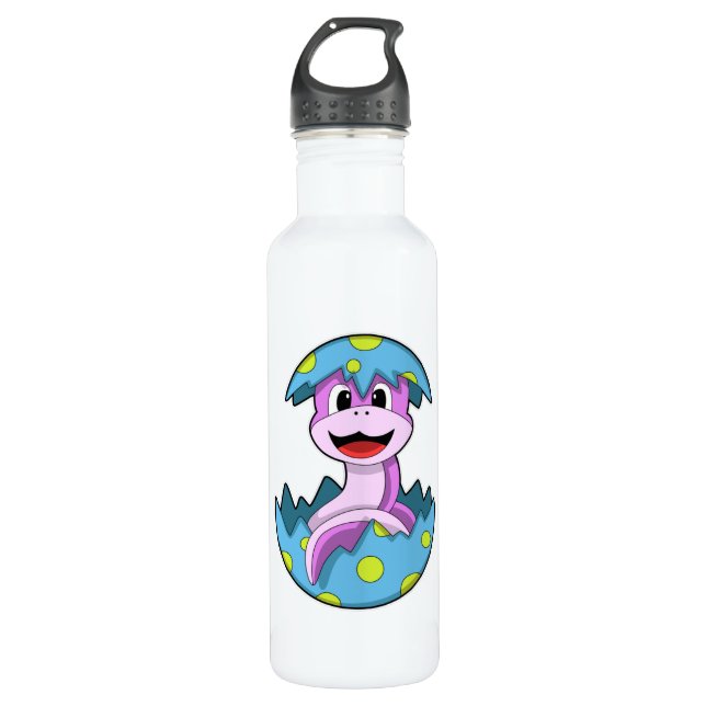 Bouteille D'eau Serpent avec coquille d'oeuf (Devant)