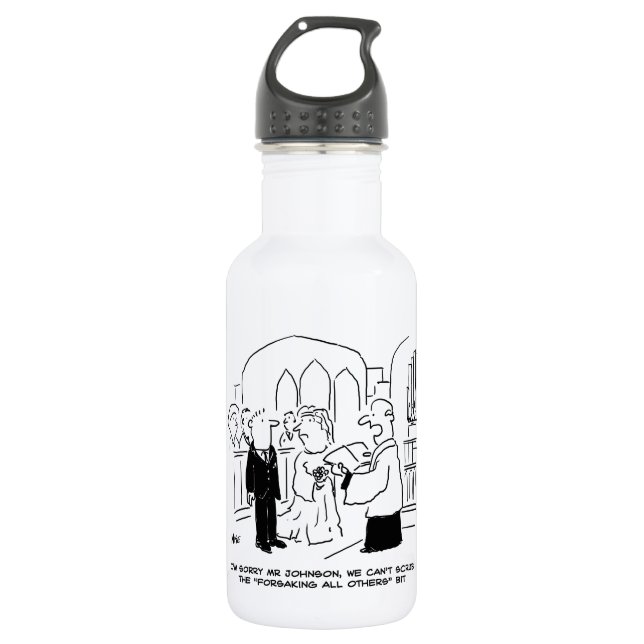 Bouteille D'eau Service de l'église mariage Vicar ne peut pas frot (Devant)