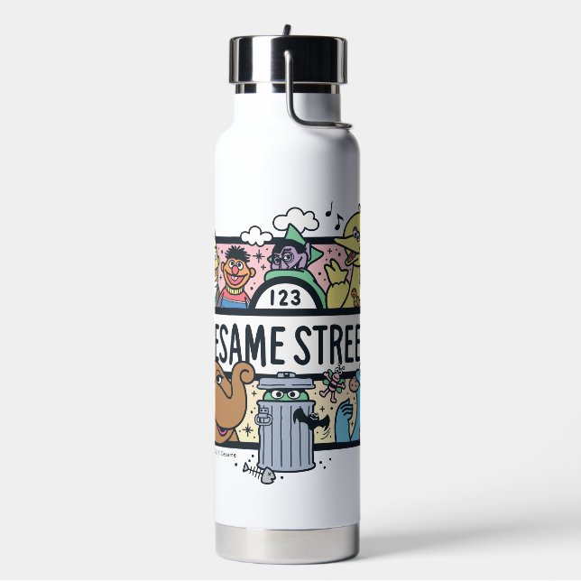 Bouteille D'eau Sésame Sésame | Sesame Pals signe de Doodle (Gym)