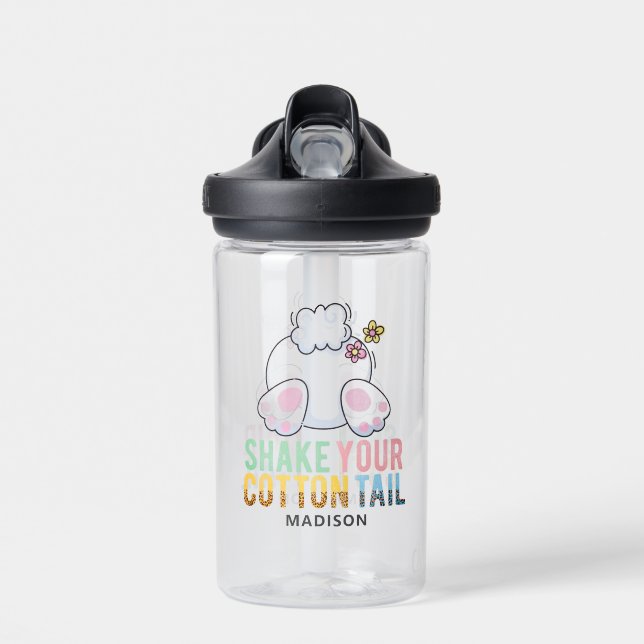 Bouteille D'eau Shake Your Cotton Tail Cute Easter Bunny Ajouter u (Avant)
