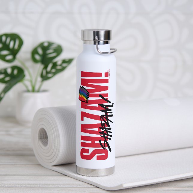 Bouteille D'eau SHAZAM ! Furie des dieux | Logo des boulons arc-en (Yoga)