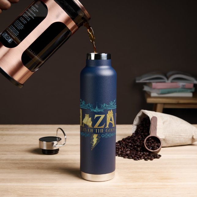 Bouteille D'eau SHAZAM ! Furie des dieux | Logo mythique (Gym)