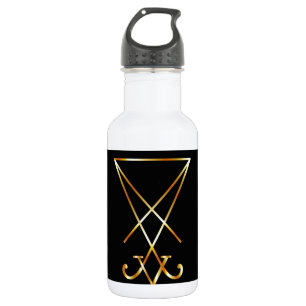 Bouteille D'eau Sigil de symbole de Lucifer- A de satanisme