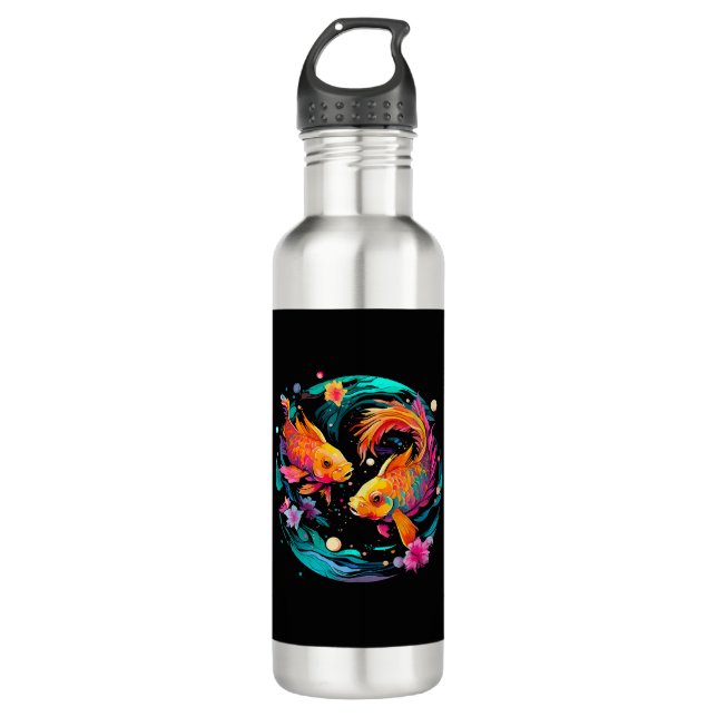 Bouteille D'eau SIGNE D'Astrologie Pisces (Devant)