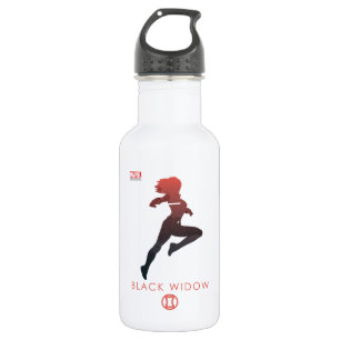 Bouteille D'eau Silhouette héroïque de Black Widow