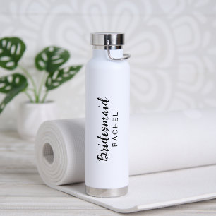 Bouteille D'eau Simple Élégant Cute Moderne Mariage de la servante
