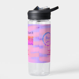 Bouteille D'eau Simple minimum q r code ajouter logo code d'analys