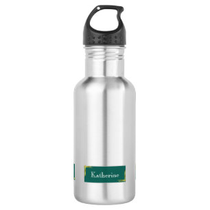 Bouteille D'eau Simple moderne Nom vert