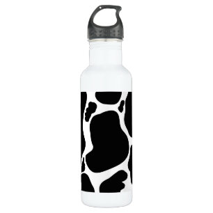 Bouteille D'eau Simple noir et blanc Gros taches de vache Poster d