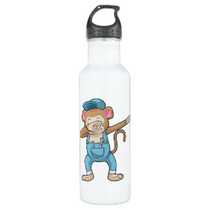 Bouteille D'eau Singe comme mécanicien à l'Hip hop Dance Dab