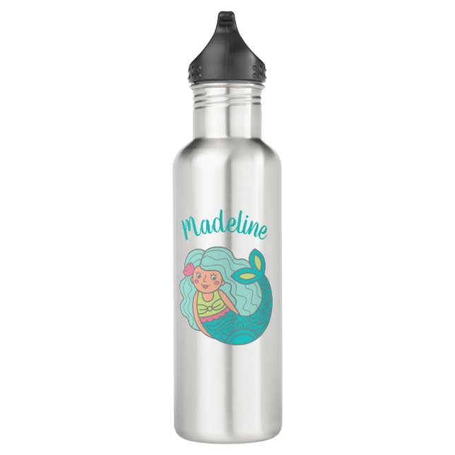 Bouteille D'eau Sirène personnalisée (Droite)
