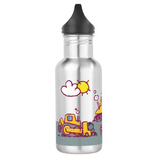 Bouteille D'eau Site de construction pour enfants et véhicules