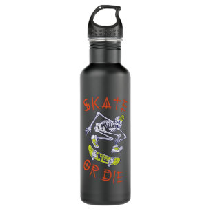 Bouteille D'eau Skate ou die Skeleton Skateboarder