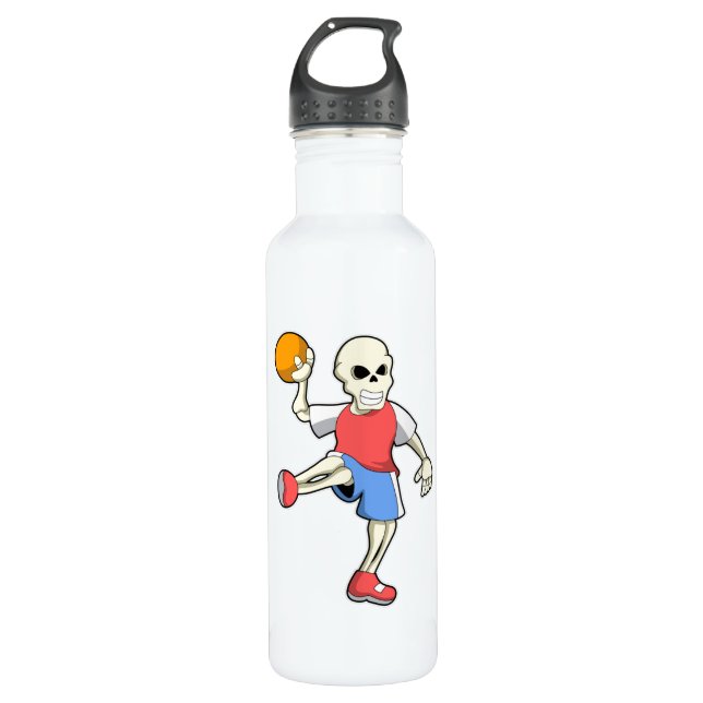 Bouteille D'eau Skeleton at Handball player avec Handball (Devant)