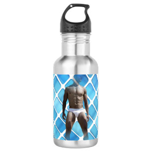 Bouteille D'eau SlipperyJoe musculaire homme six pack abs mâle bla