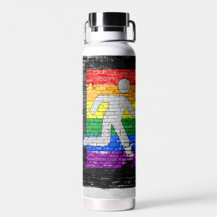 Bouteille D'eau SlipperyJoe's Be You en brique murale figure plub