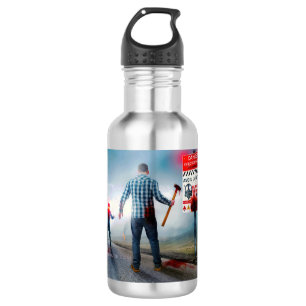 Bouteille D'eau SlipperyJoe's heureux Halloween yeux brillants zom