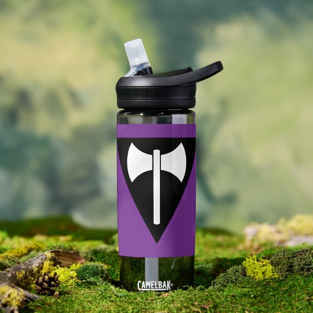 Bouteille D'eau SlipperyJoe's Lesbian Pride flag Labrys ax triangl (Extérieur)