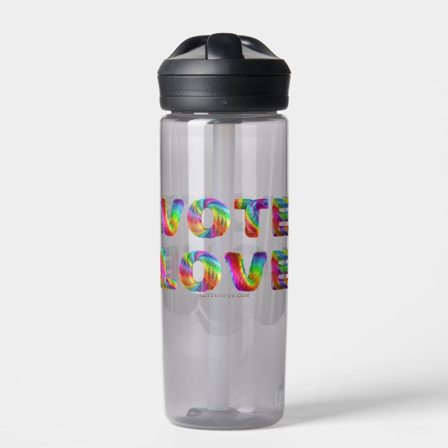 Bouteille D'eau SlipperyJoe's vote amour égalité cadeaux gay pride (Extérieur)
