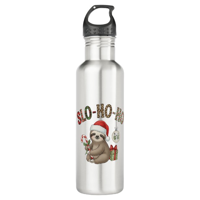 Bouteille D'eau Slo Ho Ho Xmas Sloth (Devant)