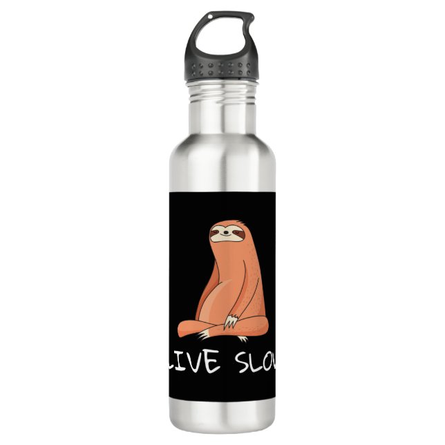 Bouteille D'eau Sloth Live Slow (Devant)