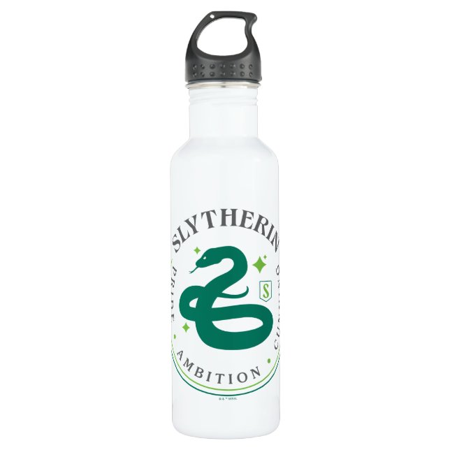 Bouteille D'eau SLYTHERIN™ Insigne de fierté de la Maison du serpe (Devant)