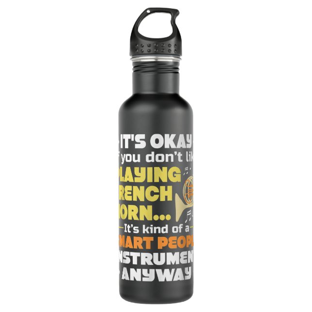 Bouteille D'eau Smart People Instrument - Français Horn Player Fra (Devant)