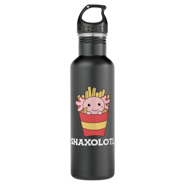 Bouteille D'eau Snaxolotl Axolotl Lover Mignons Animaux Fries (Devant)