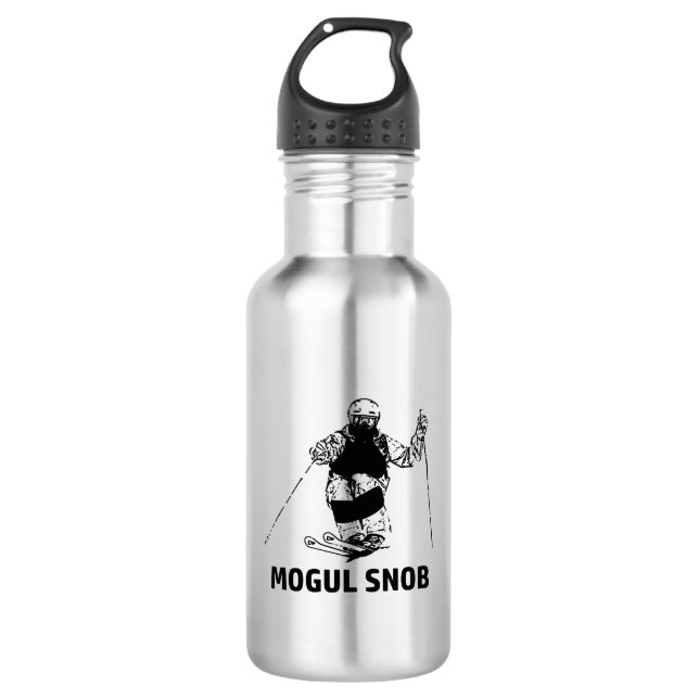 Bouteille D'eau Snob De Ski De Mogul (Devant)