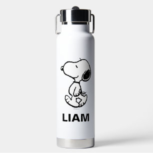 Bouteille D'eau Snoopy Classic Comics   Ajouter Votre Nom