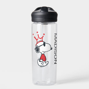 Bouteille D'eau Snoopy - Joe Cool Crown   Ajouter Votre Nom