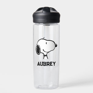 Bouteille D'eau Snoopy Smile Giggle Laugh   Ajouter Votre Nom
