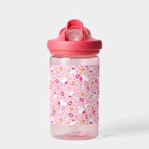 Bouteille D'eau Snoopy & Woodstock Motif Coeurs roses