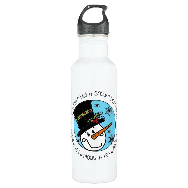 Bouteille D'eau Snowman Laisser Neige (Devant)